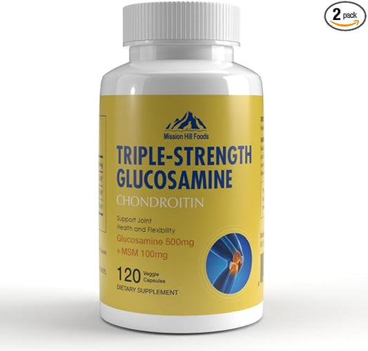 Glucosamine + Chondroitin + MSM 3-in-One 120 Count 8 Month