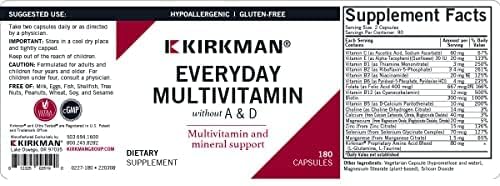 Kirkman - EveryDay Multivitamin without Vitamins 180 Capsules