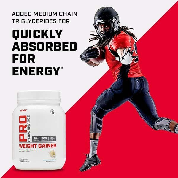 GNC Pro Performance Weight Gainer Protein Powder | Increase Muscle Mass | Banned Substance Tested | Double Chocolate | 6 Servings
