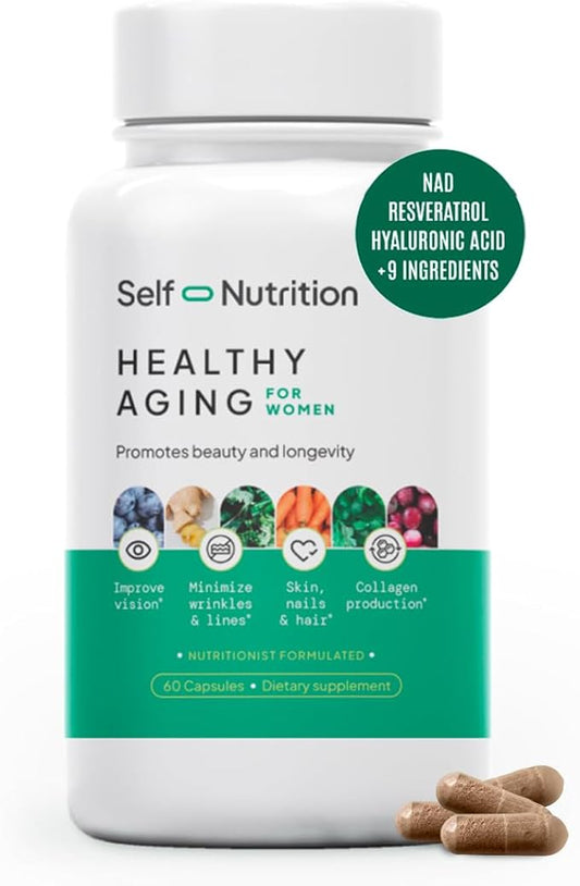 Healthy Aging Supplement for Women 12 Ingredients 60 Capsules,