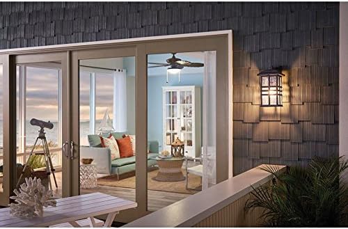 Beacon Square 12" 1 Light Outdoor Wall Light with Clear Hammered Glass in Olde Bronze®