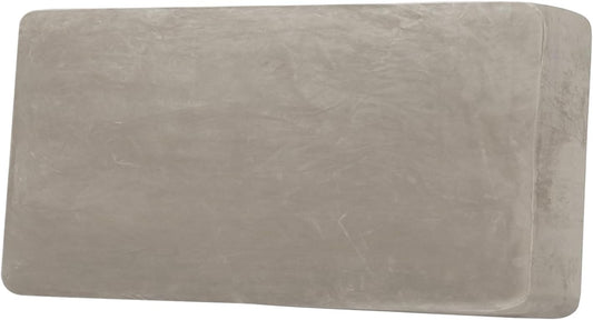 H.VERSAILTEX Velvet Stretch Individual Couch Cushion Cover Plush Cushion Slipcover for Loveseat Sofa Cushion Furniture Protector Seat Cushion Sofa Cover (1 Piece Sofa Cushion Cover, Oatmeal)