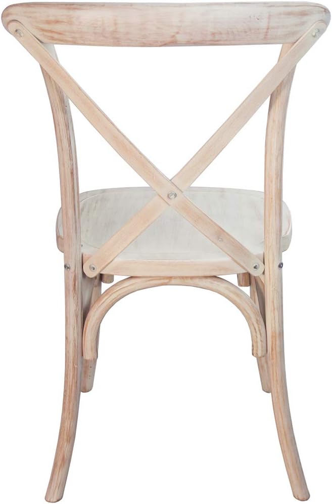 EMMA + OLIVER 2-Pack Lime Wash X-Back Chair