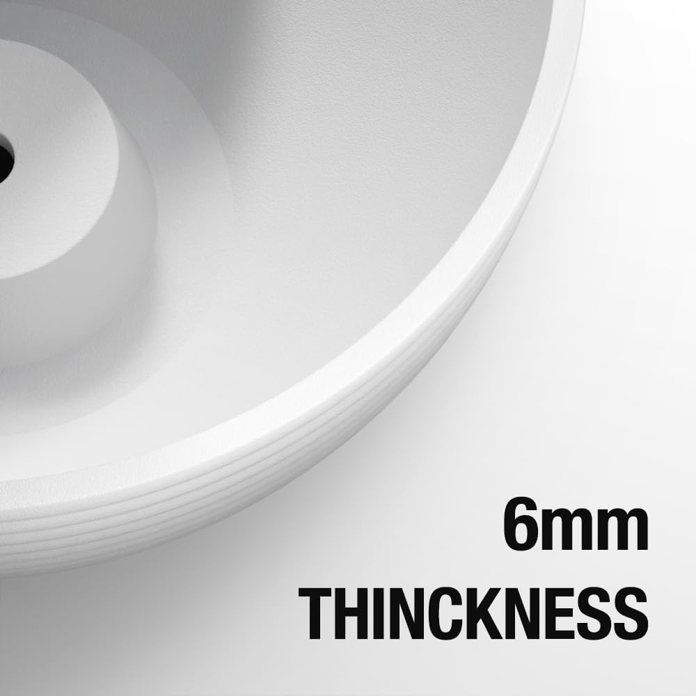 Line Pattern 10 Inch Hanging Planter for Indoor Outdoor Plants, 2 Pack Round Hanging Pots for Plants (White)