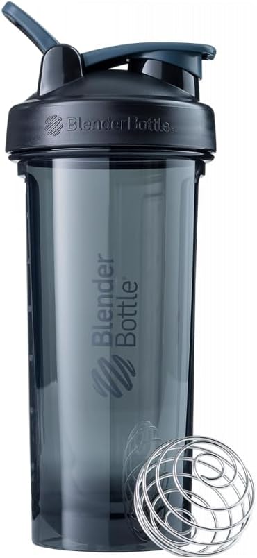 BlenderBottle Shaker Bottle Pro Series Perfect for Protein Shakes and Pre Workout, 28-Ounce, Black