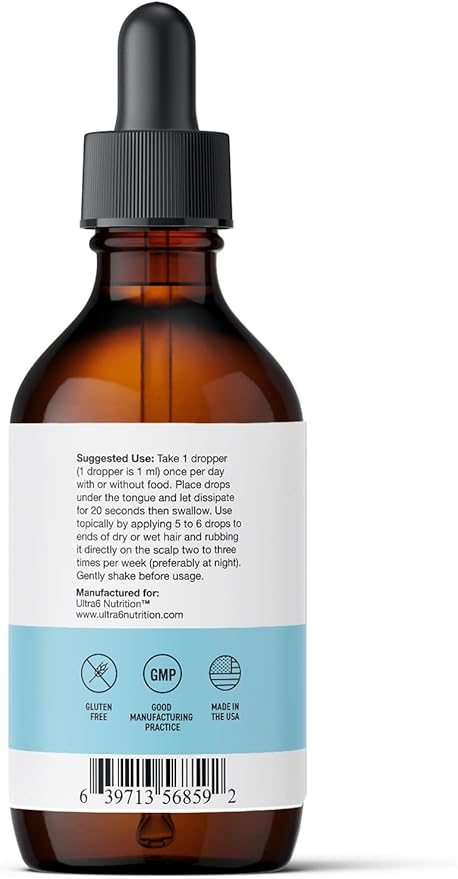 Liquid Biotin with Hair Vitamins, Vitamin B6. for