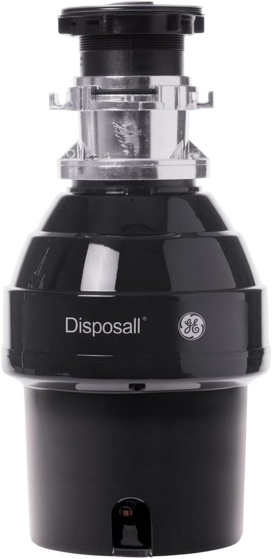 GE Disposall Batch Feed 3/4 Horsepower Motor Garbage Disposer, Good for Grinding: Vegetable Peels & Small Bones, Easy Install Kit, Non-Corded, Recommended for 2-4 Person Homes, GFB760N