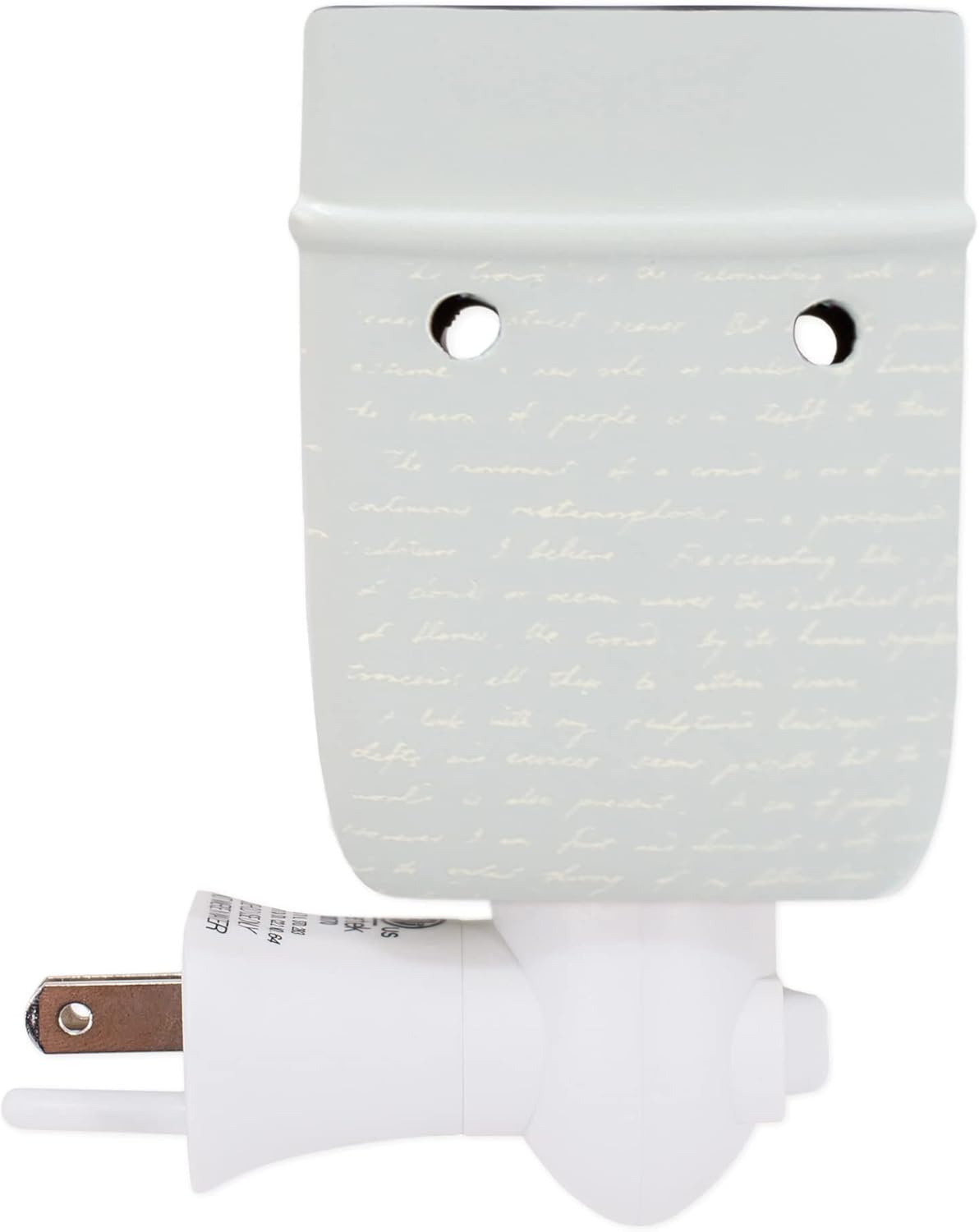 Elanze Designs Birds on a Tree Believe Grey Ceramic Stoneware Electric Plug-in Outlet Wax and Oil Warmer