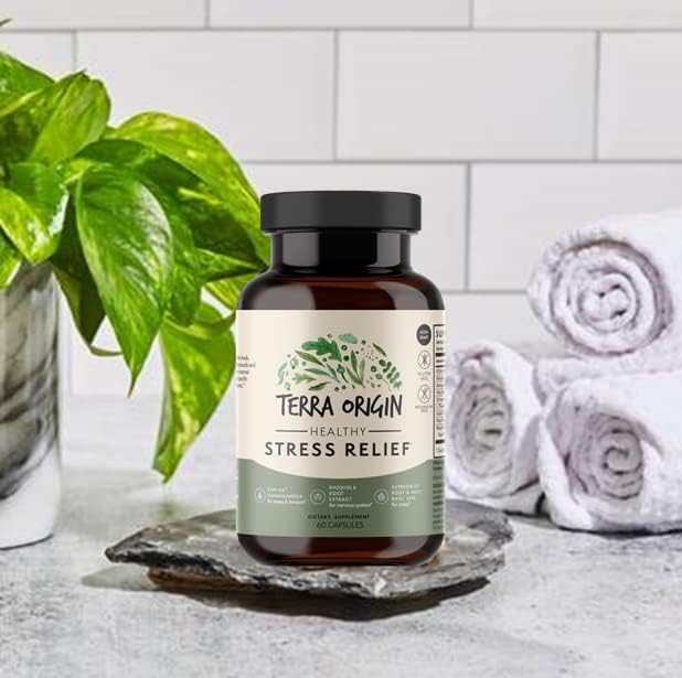 TERRA ORIGIN Healthy Stress Relief Capsules 60 Capsules KSM-66 Organic