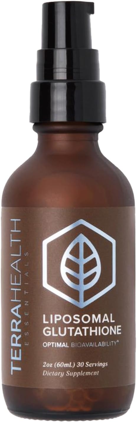 Terra Health Essentials - Liposomal Glutathione - Supports Immunity, Skin, Hair, and Healthy Aging - Maximum Absorption Glutathione Supplements - 30 Day Supply