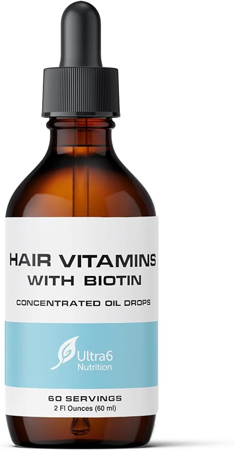 Liquid Biotin with Hair Vitamins, Vitamin B6. for
