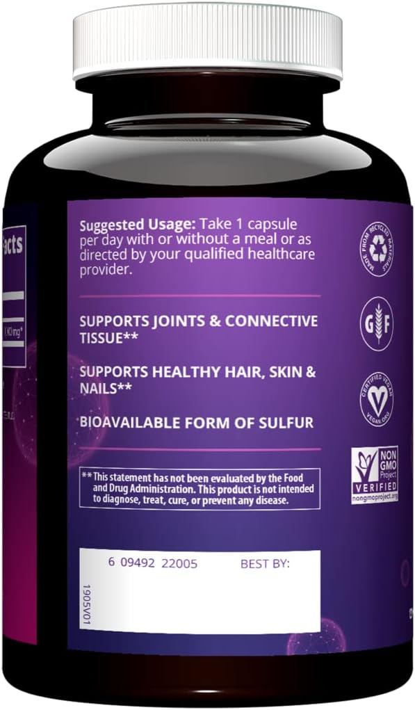 MRM Nutrition MSM 1000mg 120 servings