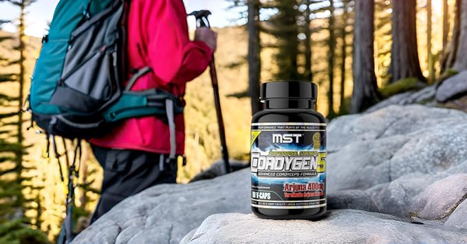 MST Millennium Sport Technologies, Cordygen5, US Grown Cordyceps ATP Supplement, Terminalia Arjuna Extract, Preworkout and Pre Endurance, Immune Support, BSCG Certified Drug Free, 90 VCaps