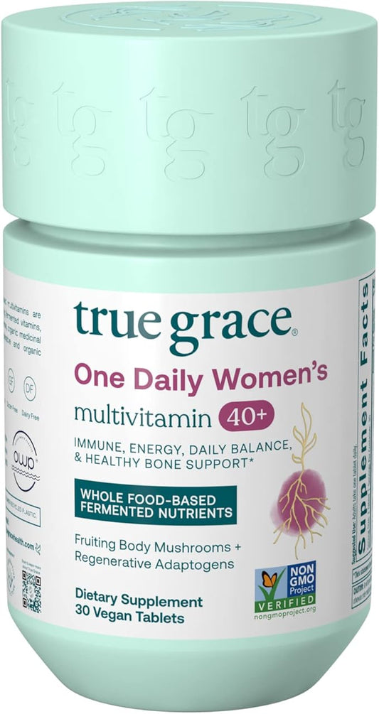 True Grace One Daily Women’s Multivitamin 40+ Fermented 30 Vegan