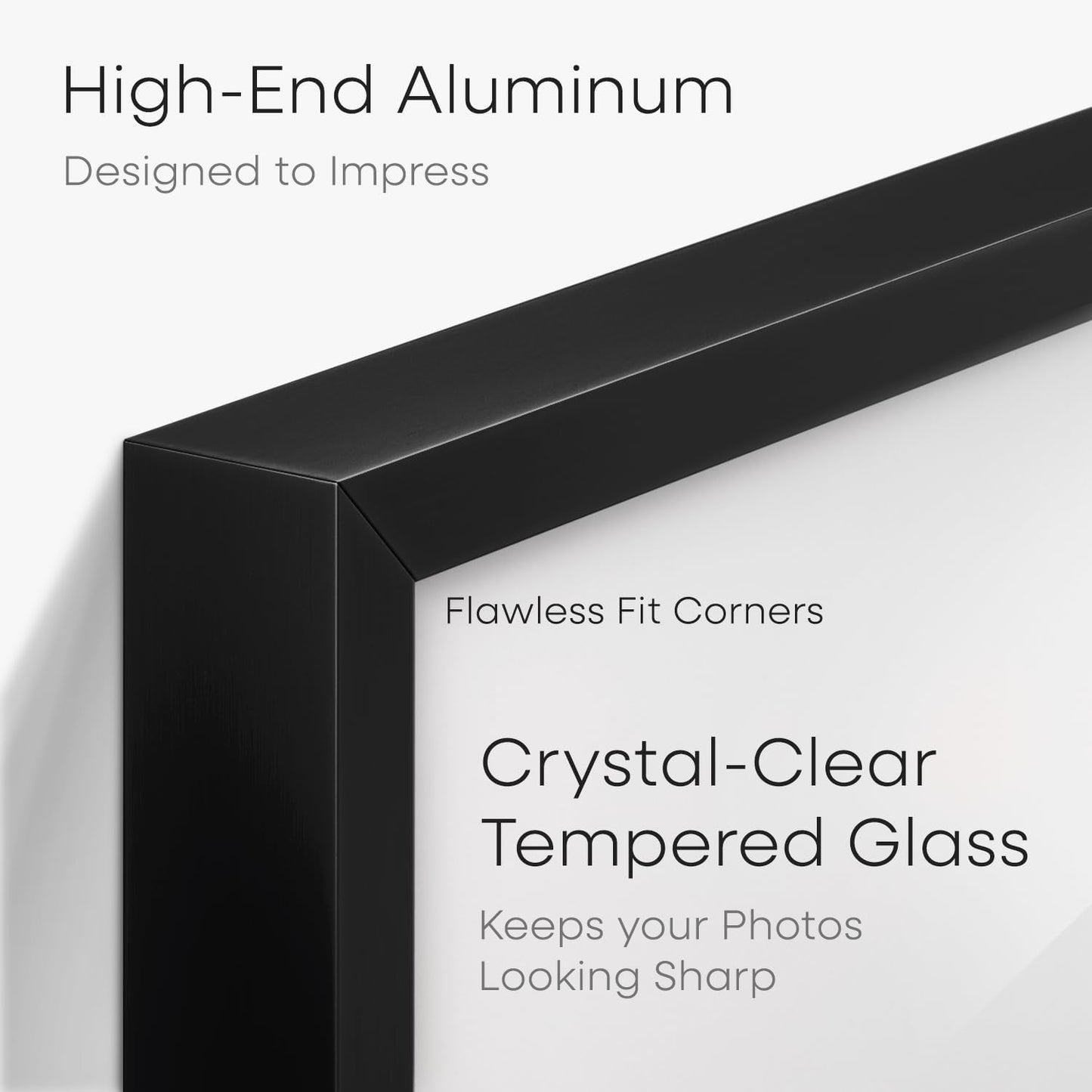 Homeforia 11x14 Diploma Frame Black, High End Metal 11 x 14 Certificate Frame with Mat 8.5 x 11 inch, 14x11 Document Frame Matted to 8.5x11, Award Graduation Frames, Tempered Glass, Wall Kit, Set of 1