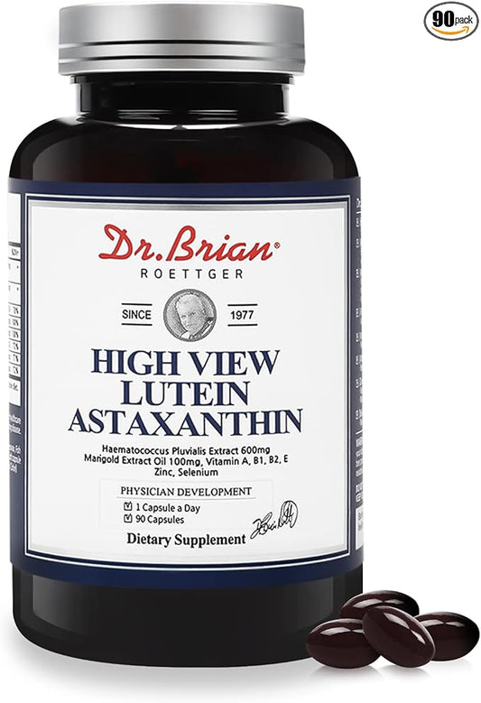 Eye Vitamin Lutein Astaxanthin Capsule–Eye Vitamins 6mg Lutein 20mg Zinc 8.5mg Selenium 40ug and B1, B2, B2, E