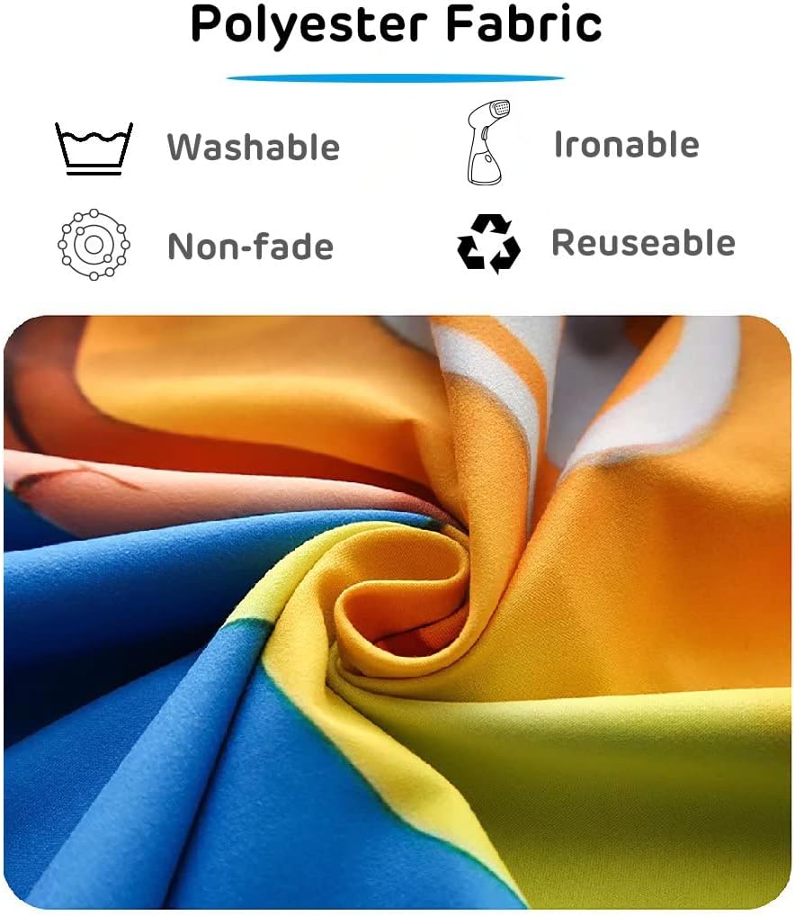 Loccor 5x3ft Tie Dye Tapestry Light Orange Watercolor Craft Dirty Tie-Dye Textile Abstract Chaotic Hippie Tapestry Wall Hanging for Living Room Bedroom Decor （Pattern Painted on Polyester Fabric）