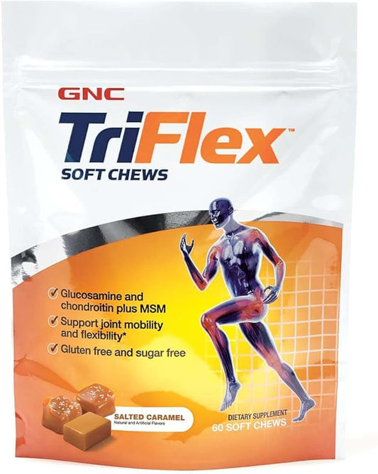 GNC TriFlex Soft Chews, Salted Caramel, 60 Soft