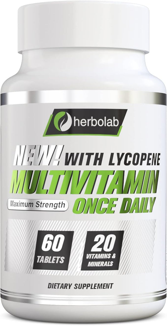 Multivitamin Once Daily, Max Strength Vitamins B1, B2, B2, B6, B6, B12, B12, Niacin, 60 Count 2 Mo