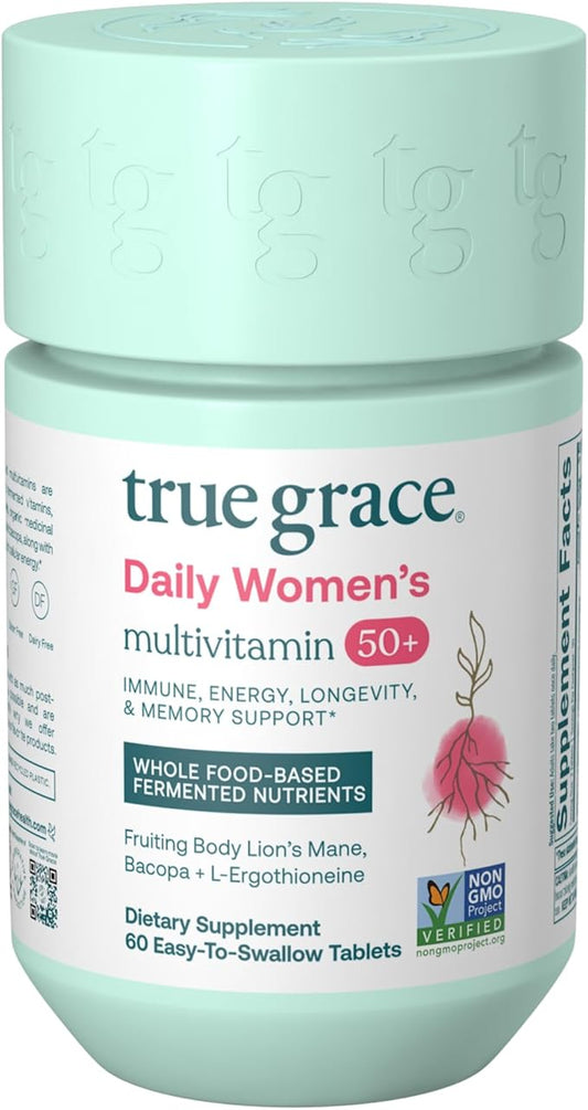 True Grace Daily Women’s Multivitamin 50+ 60 Easy-to-Swallow 30 Servings