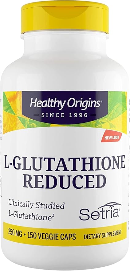 Healthy Origins L-Glutathione (Setria) Reduced, 250 mg 150 Veggie