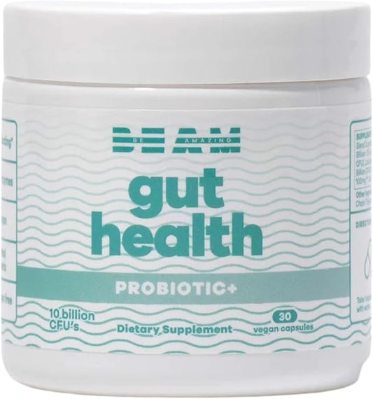 BEAM Gut Health Probiotic+ 10 Billion 8 Probiotics 30 Capsules