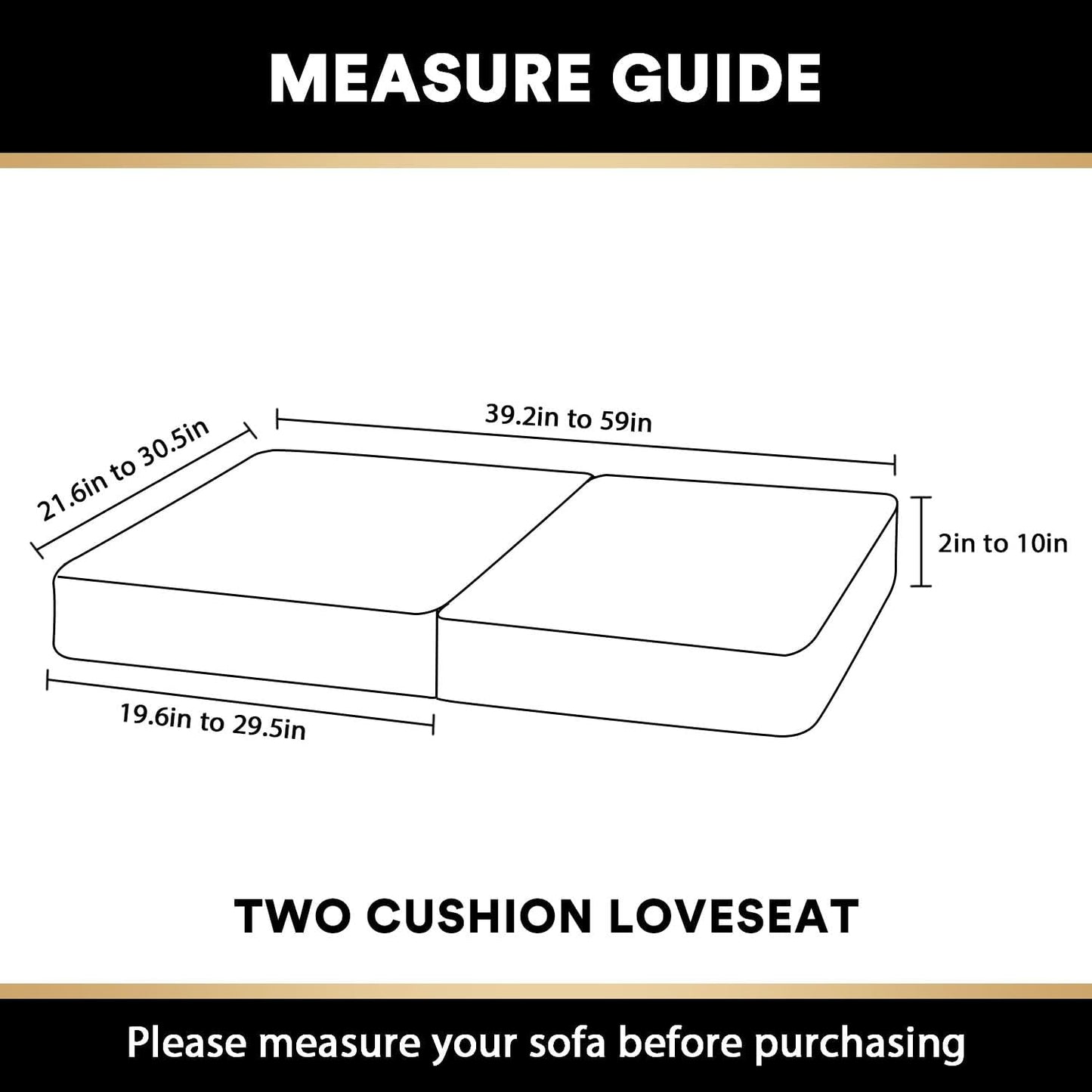 PrinceDeco Stretch Velvet Couch Cushion Covers for Individual Cushions Sofa Cushion Cover Seat, Sofa Covers Washable, Couch Seat Cushion Covers for Sectional (2 Pieces, Grey)