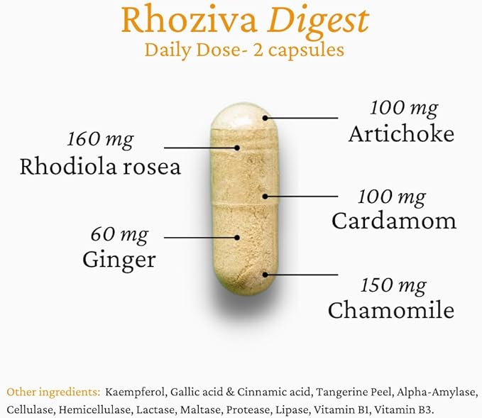 Digest. Gut Health supplement with Digestive 60 Capsules.