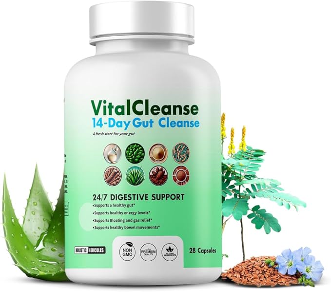 Vital Cleanse - Deeply Refreshing 14 -Day Revitalizing Cleanse: Gut & Colon Support