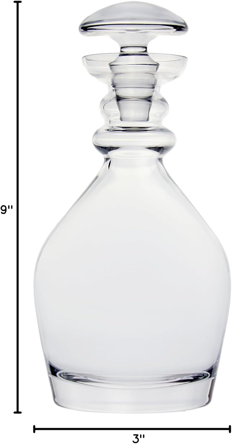 Ravenscroft Crystal | Elegant European-Made Hand-Blown Thomas Jefferson Decanter with Stopper | 100% Lead-Free Crystalline | 47.5 FL Oz | Gift-Boxed