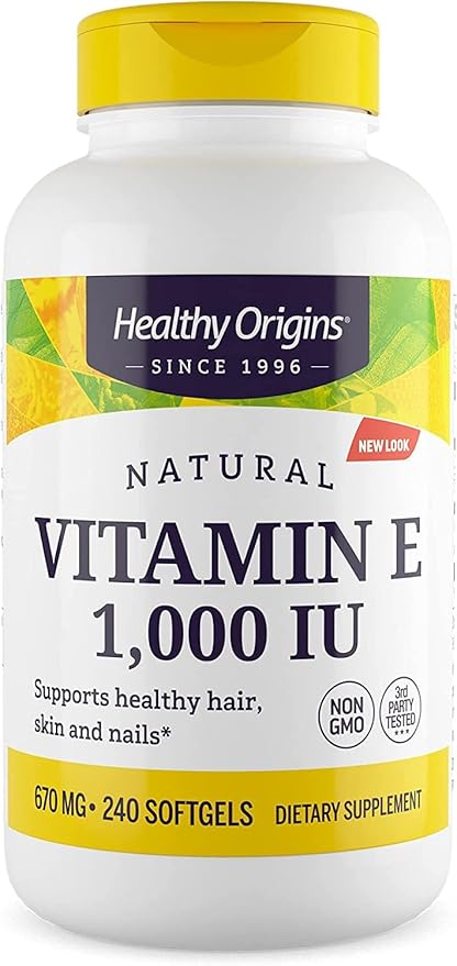 Healthy Origins Vitamin E, 1,000 IU 240 Softgels