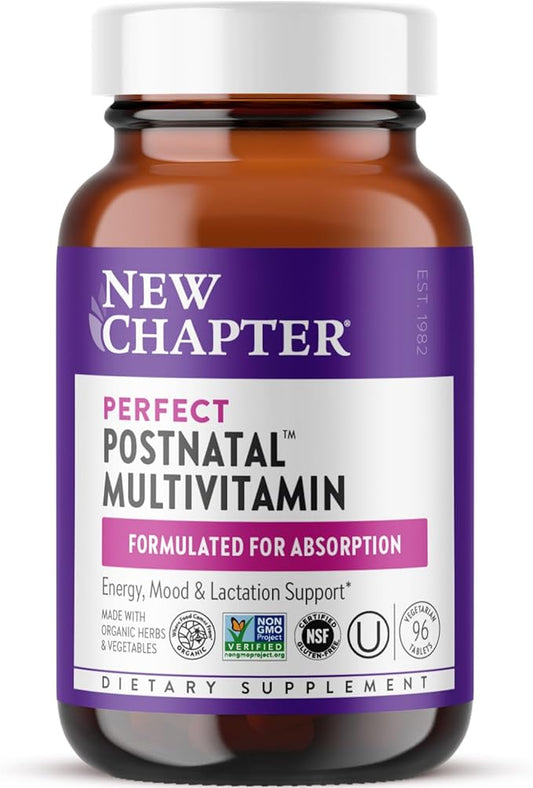 New Chapter, Postnatal Vitamins Lactation Supplement, D3 + 96 Count
