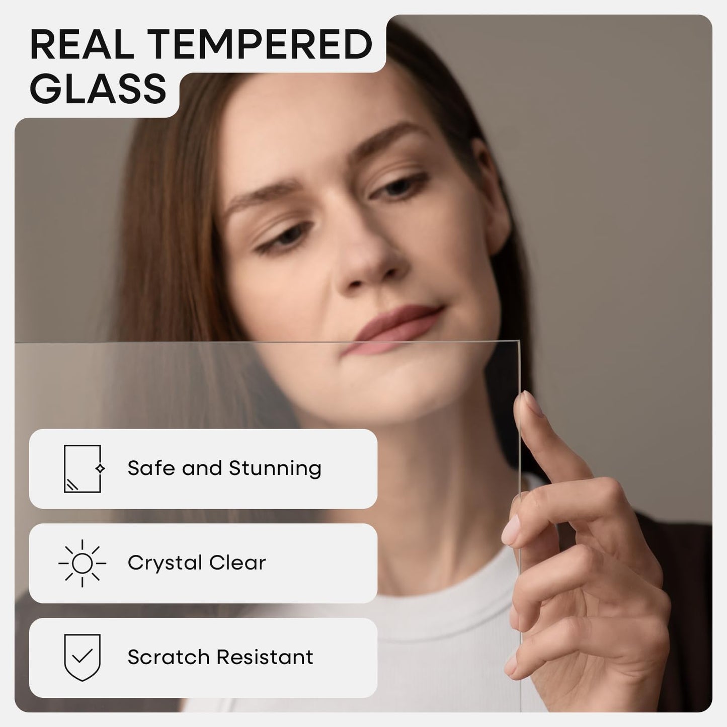 Homeforia 20 x 30 Walnut Frame, High End Dark Oak 20x30 Wooden Poster Frames with Mat 16x24, 20 x 30 Brown Wood Picture Frame Matted to 16 x 24, 30x20 Hanging Frame, Tempered Glass, Wall Kit, Set of 1