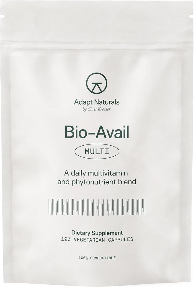 Adapt Naturals Bio-Avail Multi B12 Vitamins, 120 Capsules
