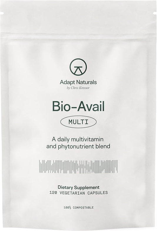 Adapt Naturals Bio-Avail Multi B12 Vitamins, 120 Capsules