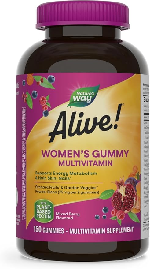 Nature's Way Alive! Women's Daily Gummy 16 Vitamins 150 Gummies