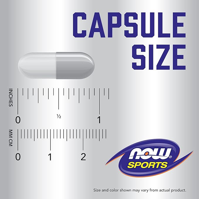 NOW Foods Sports Nutrition, Creatine Monohydrate 750 mg, Mass Building*/Energy Production*, 120 Veg Capsules