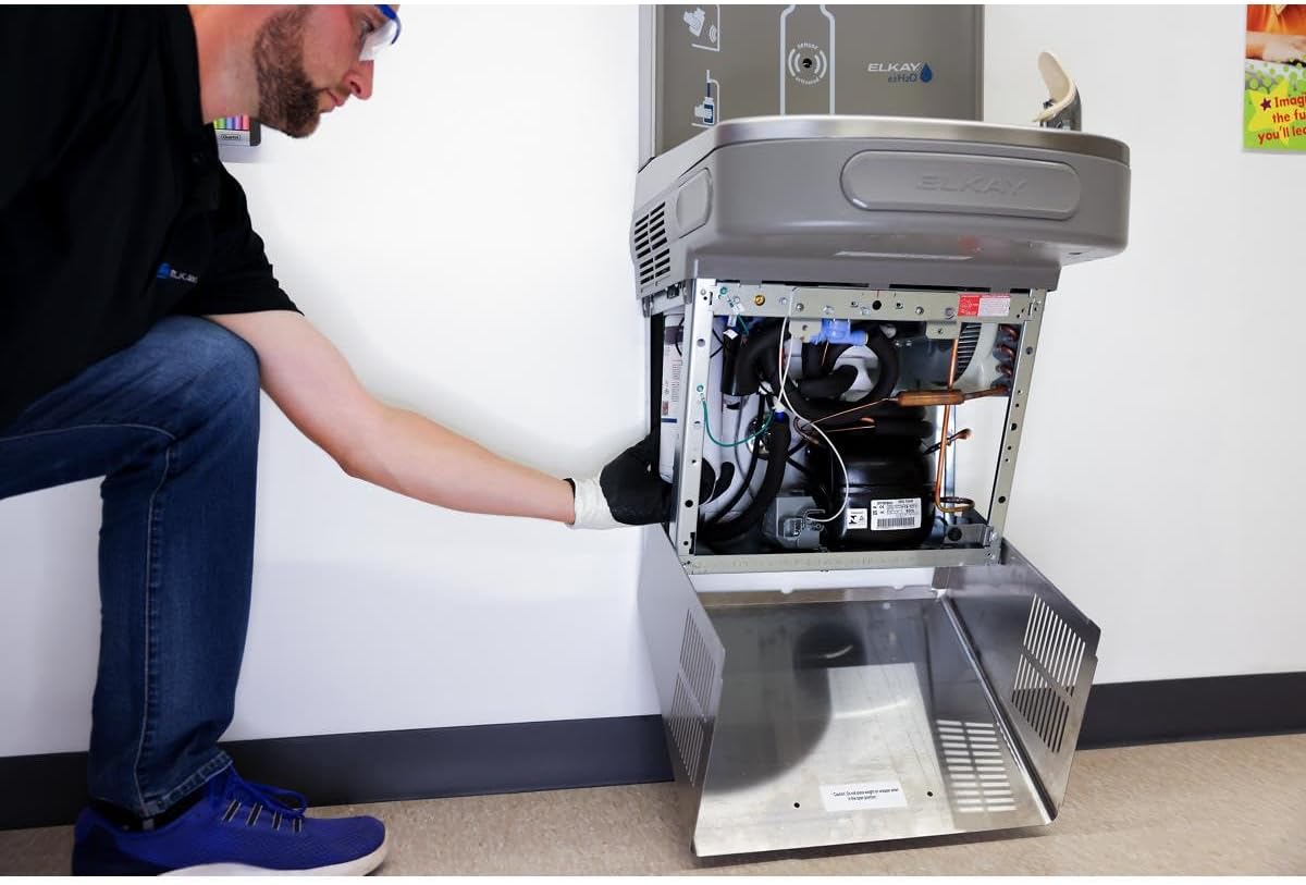 Elkay LZS8WSSP Enhanced Bottle Filler & Single ADA Cooler Refrigerated Stainless High Capacity Lead Drop Down Wrapper