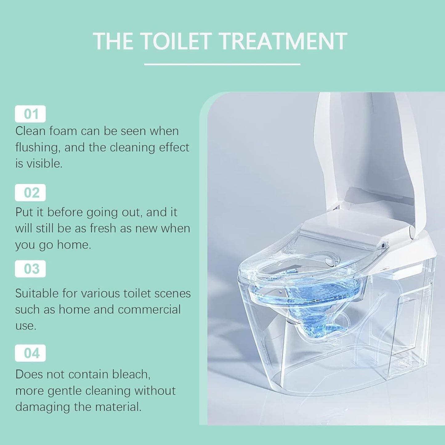 Krazy Toilet Bowl Cleaner, Crazy Klean Toilet Cleaner, Automatic Refreshes Toilets, Long-Lasting Cleane Fresh Scent, No Scrubbing Required (1)