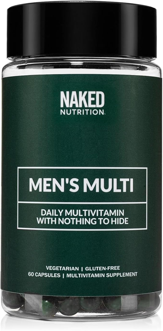 Men’s Multi – Daily Multivitamin for Men – A, C, E, Selenium, Zinc, Fruit and Super Green Extracts and More to Boost Immune Support – Gluten-Free and Vegetarian Daily Vitamins – 60 Capsules
