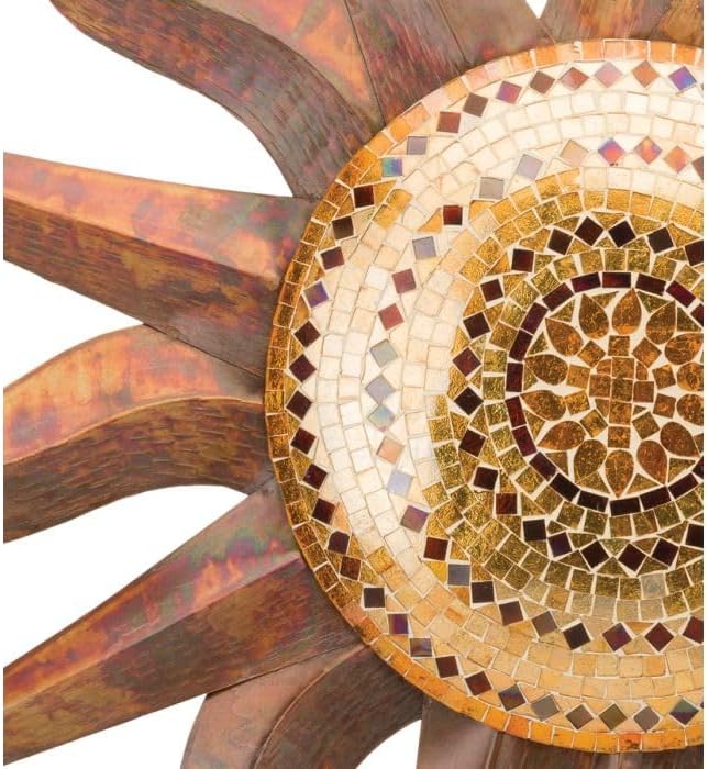 Regal Art & Gift Rainbow Copper Large Metal Sun Wall Decor - 36 Inch | Indoor Outdoor Rust-Resistant Sunburst Sculpture | Eye-Catching Metal Sun Wall Art Accent for Patio, Garden, Living Room