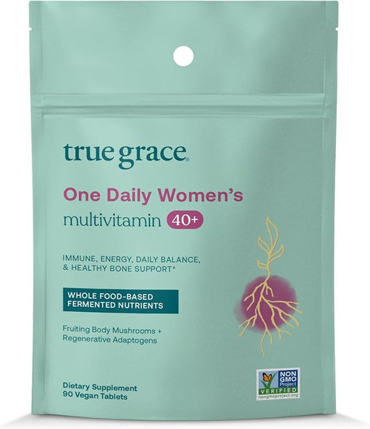 True Grace One Daily Women’s Multivitamin 40+ Fermented 90 Vegan