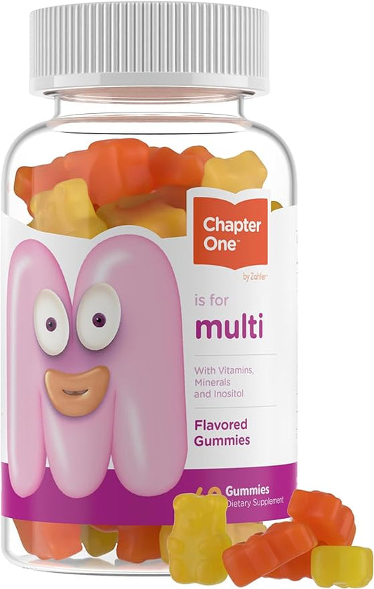 Zahler - Chapter One Kids Multivitamin 13 Vitamins (60 Flavored D3, Zinc