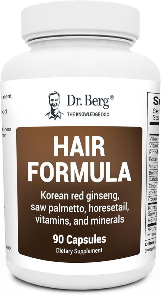 Dr. Berg All-in-One Vitamins for Hair, 90 Veg