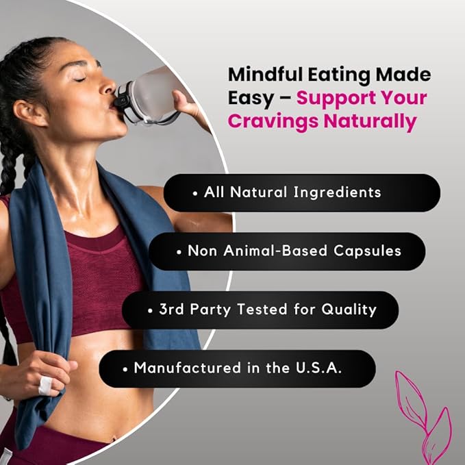 UNALTERED Appetite Suppressant for Women - Helps Manage Cravings, Promotes Fullness, & Supports Weight Loss - Natural Dietary Supplement with Chromium Picolinate & Glucomannan - 120 Vegan Capsules