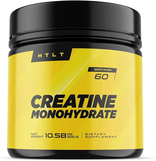 Creatine Monohydrate by HTLT | 5g of Pure Creatine Monohydrate Per Serving | Unflavored Instantized Creatine Monohydrate Powder | Just Add and Mix Into Your Protein Shakes, (60 Servings)