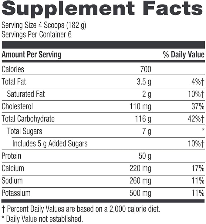 GNC Pro Performance Weight Gainer Protein Powder | Increase Muscle Mass | Banned Substance Tested | Vanilla Ice Cream | 6 Servings