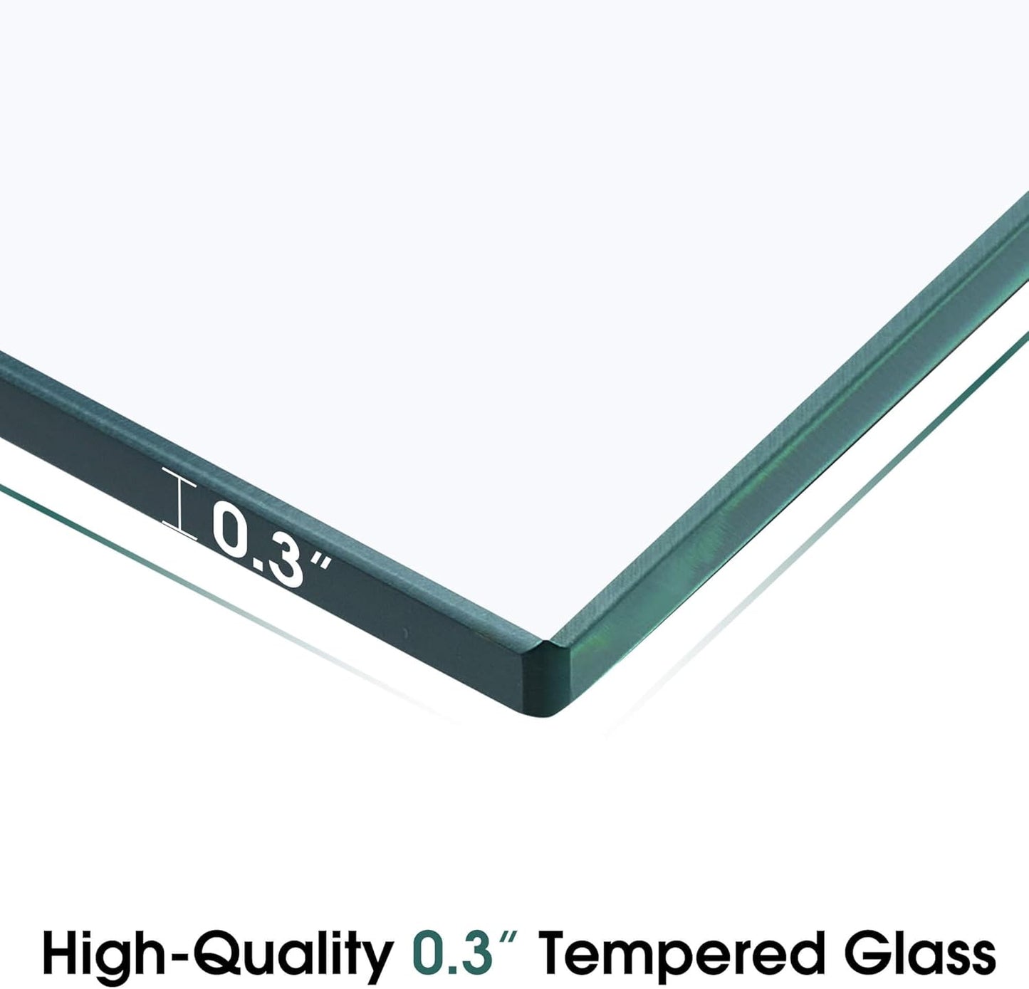 ivinta Glass Console Table with Storage, 31.5'' Modern Narrow Entryway Table for Small Space with Natural Wood Shelves for Living Room, Hallway, Foyer, Bedroom 5103 (Natural)