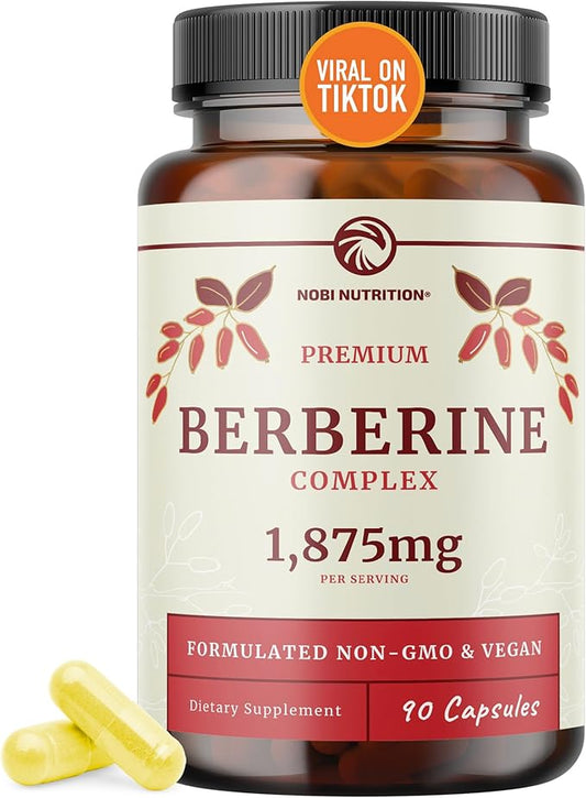 Berberine HCL 1500mg for Weight Management Support 90ct
