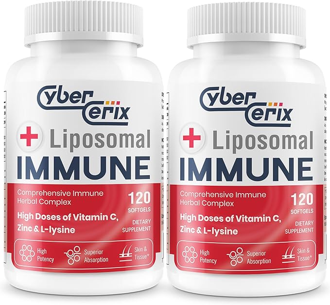 Advanced Liposomal Immune Supplement, Complex 1,500mg, Vitamins, 240 Capsules